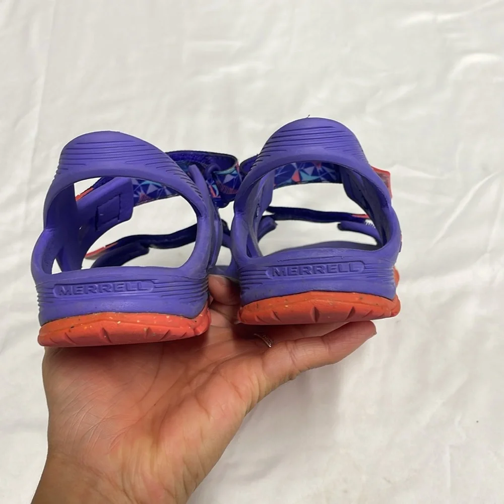 Merrell Hydro Drift Purple Girl Big Kids Water Sandal‎ Size 5M